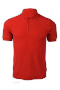 SKP104 純色 大紅色030短袖男裝Polo恤 1AC03  DIY純色polo恤 polo恤供應商 T恤價格  CBJ-M